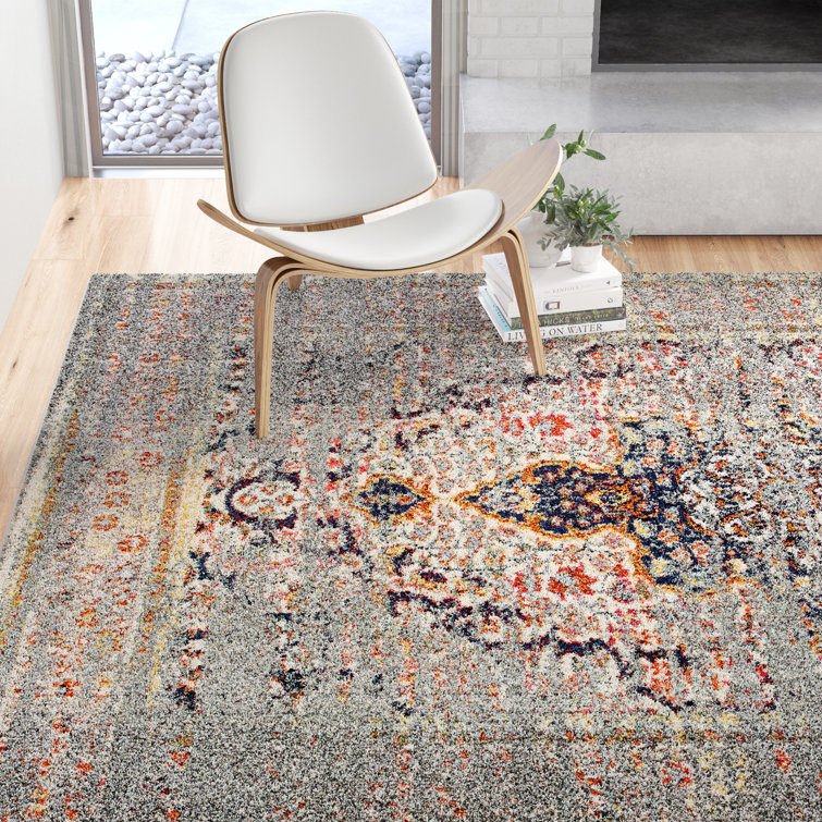 Langley Street Chiasson Power Loom Performance Gray Rug & Reviews Wayfair